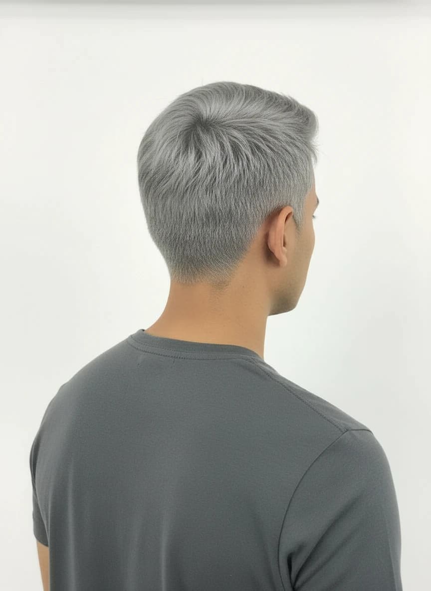 After photo (Blue Black) - AI hair color changer example ex04