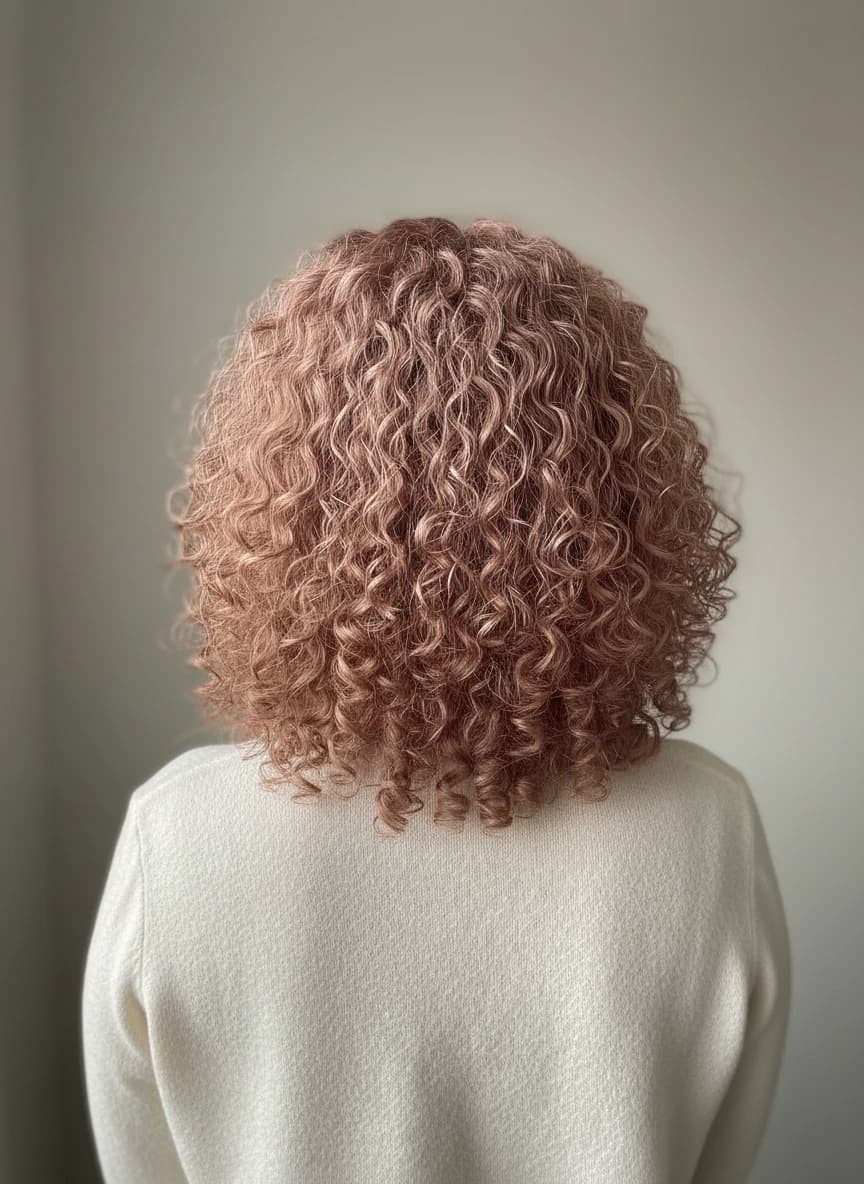 After photo (Rose Gold) - AI hair color changer example ex05